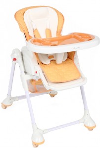 Высокий стул для кормления Capella S-208 Orange