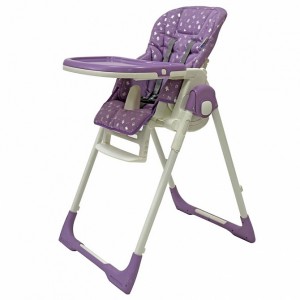 Высокий стул для кормления Рант Crystal Fabric Розовый