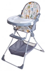 Высокий стул для кормления Selby SH-252 Совы Grey