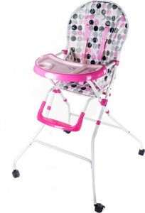 Высокий стул для кормления Stiony Boston Pink