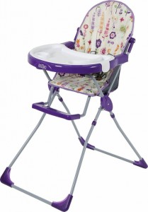 Высокий стул для кормления Selby SH 251 Яркий луг Purple