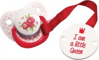 Анатомическая пустышка Happy baby 13005 Little Qween Red