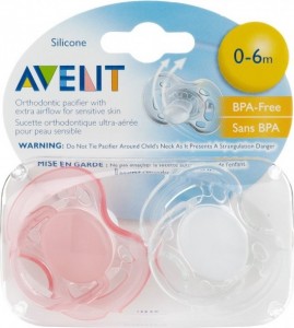 Ортодонтическая пустышка Philips AVENT SCF178/23 Transparent/pink