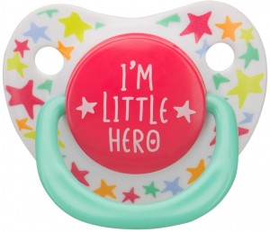 Анатомическая пустышка Happy baby 13008/1 Silicone Soother I Am Little Hero