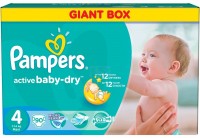 Одноразовые подгузники Pampers Active Baby-Dry maxi 7-14 кг 90 шт