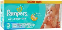Одноразовые подгузники Pampers Active Baby-Dry midi 4-9 кг 108 шт