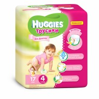 Одноразовые трусики-подгузники Huggies Little Walkers Conv Pack 9-14 кг 17 шт для девочек