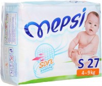 Одноразовые подгузники Mepsi S 4-9 кг 27 шт