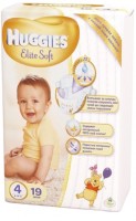 Одноразовые подгузники Huggies Elite Soft 4 8-14 кг 19шт