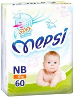 Одноразовые подгузники Mepsi NB 0-6 кг 60 шт