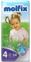 Одноразовые подгузники Molfix Maxi 4+ 9-16 кг 54 шт