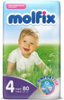 Одноразовые подгузники Molfix Maxi 4 7-14 кг 80 шт