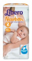 Одноразовые подгузники Libero Baby Soft 2 Midi 3-6кг 52шт