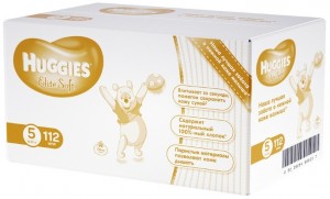 Одноразовые подгузники Huggies Elite Soft 5 112 шт