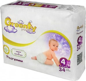 Одноразовые подгузники Greenty 4