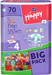 Одноразовые подгузники Bella Happy Maxi 8-18 кг 70 шт