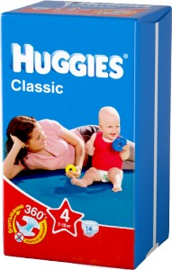 Одноразовые подгузники Huggies Classic Small Pack 7-18 кг 14 шт