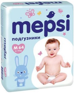 Одноразовые трусики-подгузники Mepsi M 6-11 кг 64 шт
