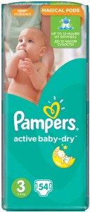 Одноразовые подгузники Pampers Active Baby-Dry Midi 5-9 кг 54 шт