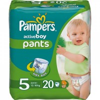 Одноразовые трусики-подгузники Pampers Active boy Junior 12-18 кг 20 шт 255512