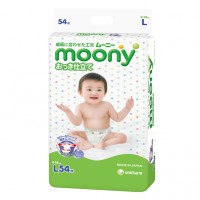 Одноразовые подгузники Moony L 9—14 кг 54 шт.