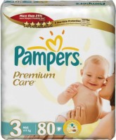 Одноразовые подгузники Pampers Premium care Midi 4-9 кг 80 шт
