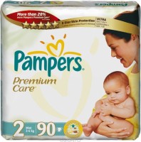 Одноразовые подгузники Pampers Premium care Mini 3-6 кг 90 шт