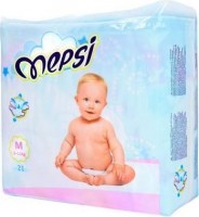 Одноразовые подгузники Mepsi   M  6-11 кг, 21 шт