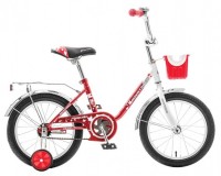 Детский велосипед для девочек Novatrack Maple 16 (2015) Red white