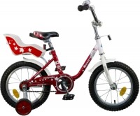 Детский велосипед для девочек Novatrack Maple 14 (2015) Red white