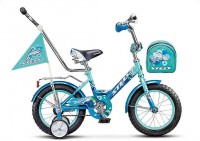Детский велосипед для мальчиков Stels Dolphin 11 (2015) White sea green