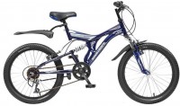 Детский велосипед для мальчиков Novatrack Titaniom (2015) Dark blue