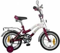 Детский велосипед для девочек Novatrack Zebra 12 (2015) Red white