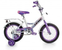 Детский велосипед для девочек Larsen Kids 14 2016 White violet