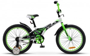 Детский велосипед Stels Pilot 170 9.5 (2017) White green black