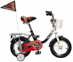 Детский велосипед для мальчиков Forward Racing Boy 12 (2015) White black