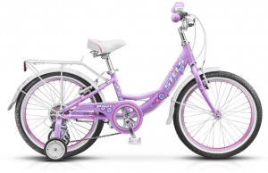 Детский велосипед для девочек Stels Pilot 230 Girl 20 11 (2015)  Purple white pink