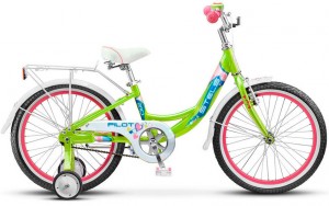 Детский велосипед для девочек Stels Pilot 210 Girl 20 11 (2016) Lime green sea ​​wave pink
