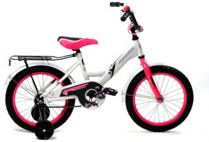 Детский велосипед для девочек MTR KG1206 Мультяшка Multi 12 (2017) White pink