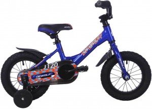 Детский велосипед для мальчиков Dewolf J120 Boy 12 (2016) Ultramarin bright orange white