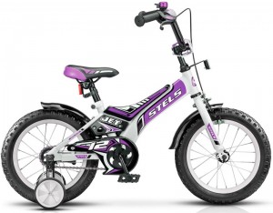 Детский велосипед для девочек Stels Jet 12 8 V021 (2017) White violet