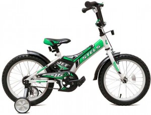 Детский велосипед для мальчиков Stels Jet 16 9 Z010 (2017) White light green