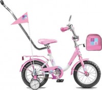 Детский велосипед для девочек Stels Flash 12 Pink white
