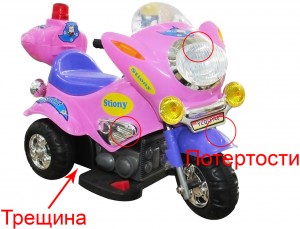 Мотоцикл Weikesi 3148 Pink дефект