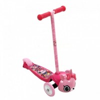 Детский самокат Rexco HPG017 3D Кошечка Пиччи Pink