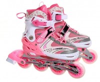 Роликовые коньки Happy Star 88-5C M (34-39) Pink