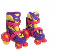 Роликовые коньки Onlitop 1231444 р.26-29 Violet yellow pink