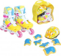 Роликовые коньки Onlitop 1231411 р.30-33 Yellow blue + защита