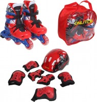 Роликовые коньки Onlitop 1231414 р.30-33 Red black + защита