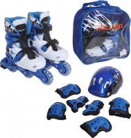 Роликовые коньки Onlitop 1231417 р.30-33 Blue black + защита